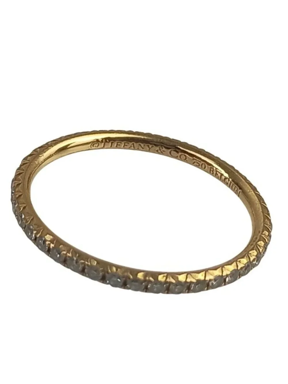 Tiffany & Co Ring Classic Full Eternity YG Diamond